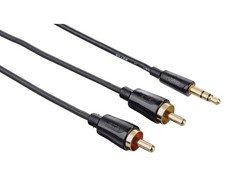 Hama Aux 3,5mm Jacks - Câble > Câble Rca pour Portable Smartphone MP3 À TV Hifi