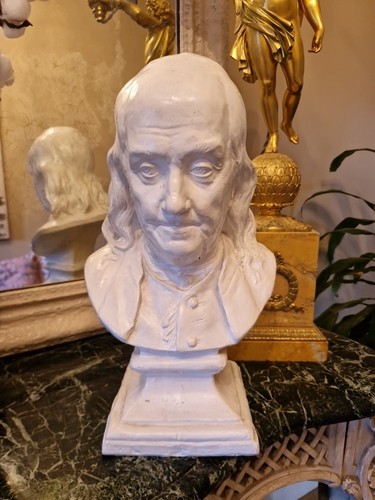 Buste ancien plâtre - buste, en