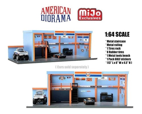 Gulf garage diorama échelle - diorama,