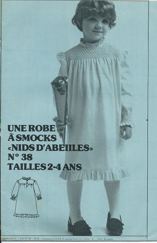 Patron couture robe smocks - patron,