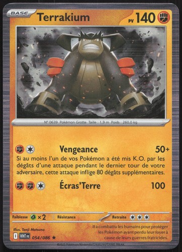 Carte pokémon terrakium - carte,