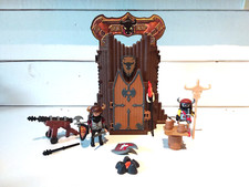 PLAYMOBIL LOT PETITE CITADELLE TRANSPORTABLE DES BARBARES GUERRIERS CHÂTEAU