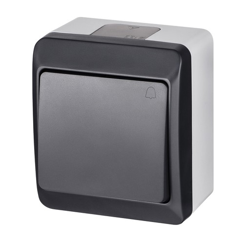 Anthracite bouton sonnette - anthracite,