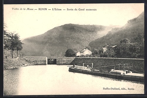 Cpa revin écluse - revin,, sortie