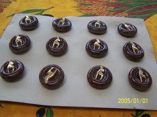 Lot de 12 boutons anciens en