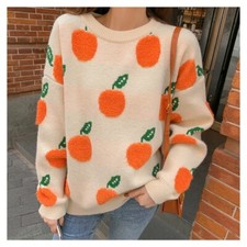 Femme Tricot Pull Fruit