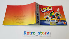 Nintendo Game Boy Color - Uno - Notice / Instruction Manual