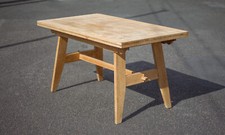 Table René Gabriel, table bois vintage, table à manger, 40's