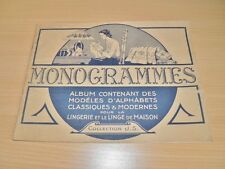 SONREL Monogrammes Album Modèles Alphabets Lingerie Linge de Maison BRODERIE