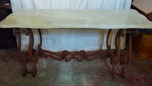 Table basse fer forgé et - en,