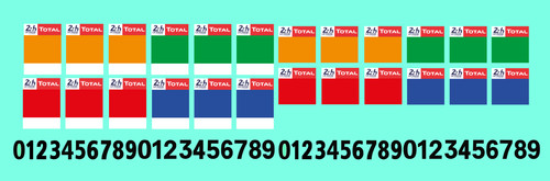 Decalcomanie decals race - decalcomanie,