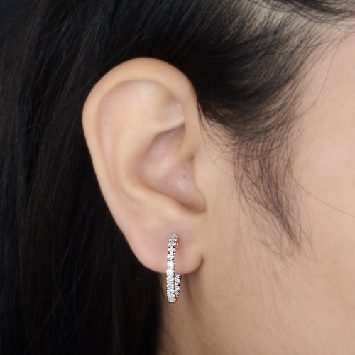 Naturel diamant boucle - ct,
