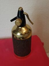 siphon eau de seltz ancien Doré Décor Imitation Peau De Serpent !! Collector 