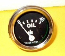 Manomètre de pression d'huile IH / Farmall pour Cub, Cub Lo- Boy (type vis...