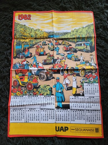 Torchon calendrier tissu uap - tissu,