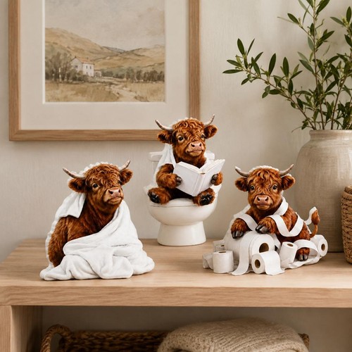 Ensemble figurines vache - de,