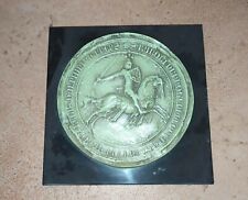 Medaillon d:10,7cm  sceau