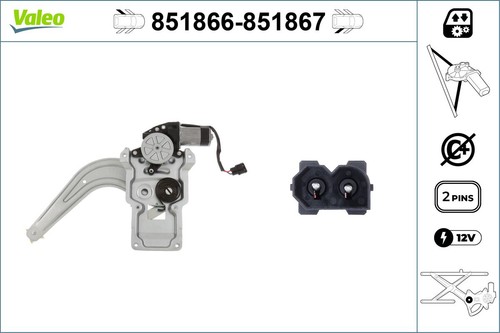 Valeo lève vitre avec moteur - valeo, lève-vitre