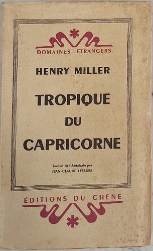 Henry miller tropique - miller, du