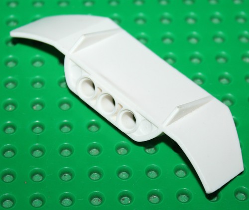Lego white panel car - lego, spoiler