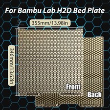 Pour Bambu Lab H2D Build Plate Squar Honeycomb PEI 355x346mm Imprimante 3D...