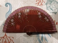 Éventail bois et Tissu