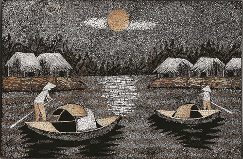 Tableau laque artisanat - tableau, du