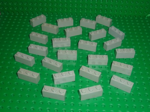 25x lego brick 1x3 oldgray - 25x,