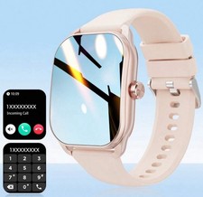 Montre Connecté Rose Femme Écran HD Traqueur De Fitness 100 Modes Sports Sommeil