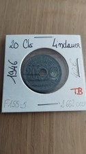 Pièce de 20 centimes zinc Lindauer 1946 - TB +++