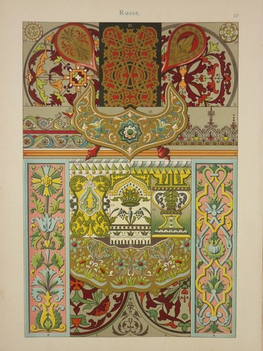 Style russe ornements - , peinture