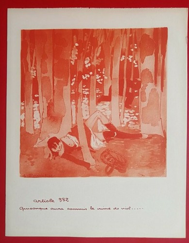 Estampe jacques touchet - estampe, de