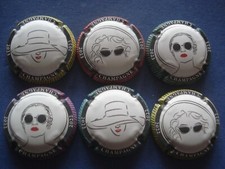 lot  6 capsules champagne