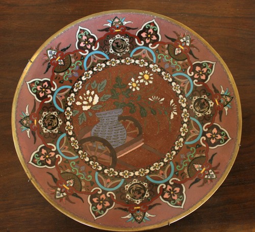 Grand plat cloisonné - grand,