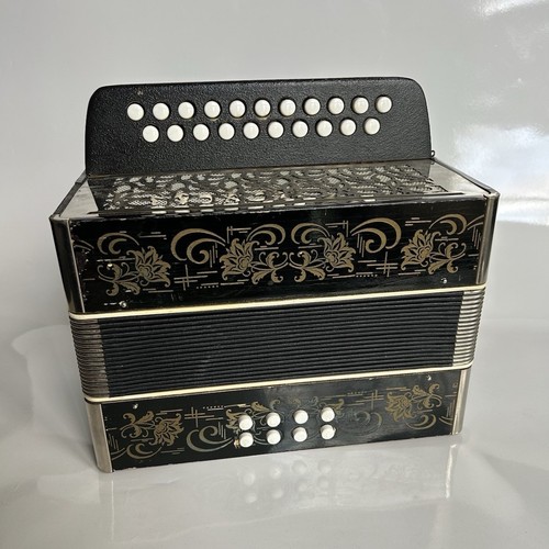 Button accordion black gold - accordion,