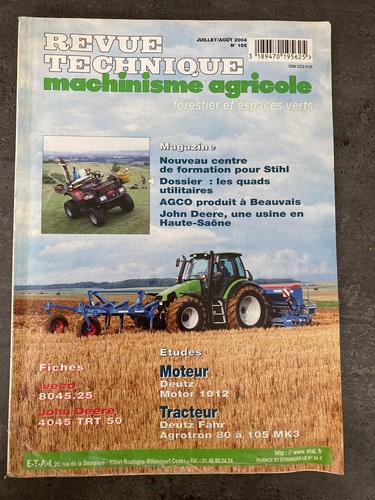 Machinisme agricole 155 - machinisme,