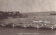 Suisse - GENÈVE - Pont du Mont-Blanc - Bateau Salon Dauphin - Ed. Jullien J.J. 3
