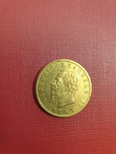 Italie, Vittorio Emanuele II, 20 Lire, 1863, Turin, Or, TTB+