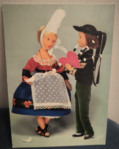 Carte postale les amoureux - , de