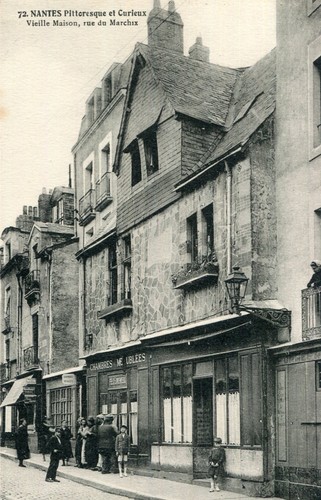 Carte nantes vieille maison - nantes,