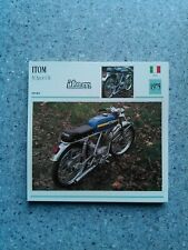 FICHE MOTO ITALIE ITOM 50 ASTOR 6M  1975