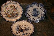 lot de 3 assiettes en faience