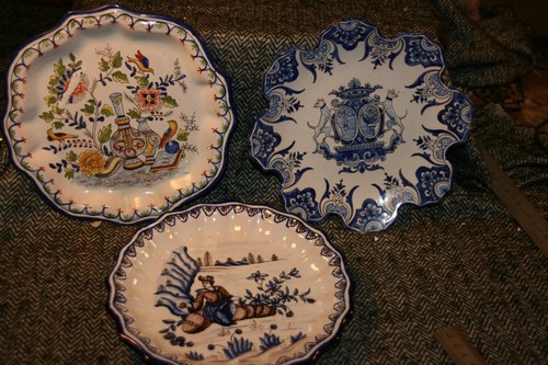 Lot assiettes en faience - de,