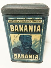 BOITE TÔLE 500gr CHOCOLAT BANANIA BUSTE TIRAILLEUR /ANTILLAISE - Y' A BON - 11Fr