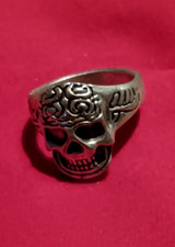 Bague tête mort biker - tête, de