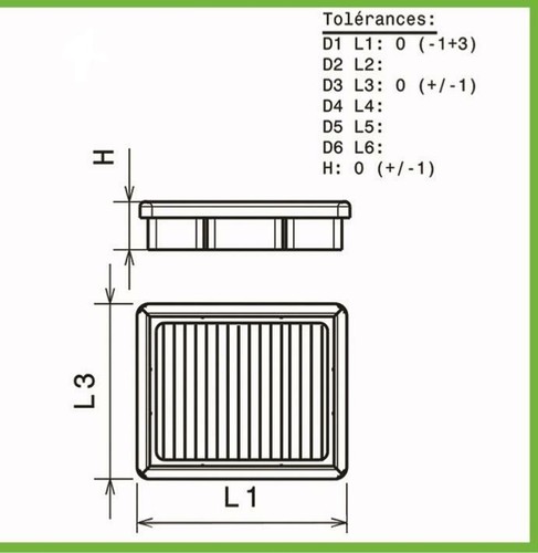 Filtre air green pour opel - filtre,