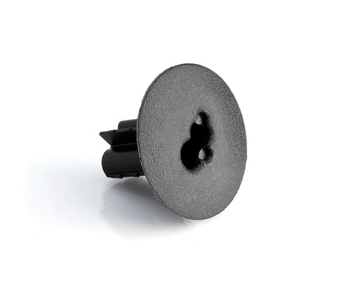 Black dual feed through - black,