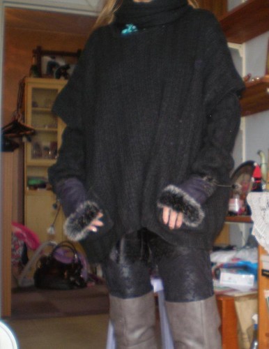 Ens pull mitaines manches - , col