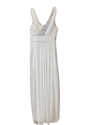 Long white prom dress - long,