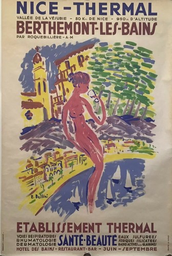 1950 original vintage poster - original,